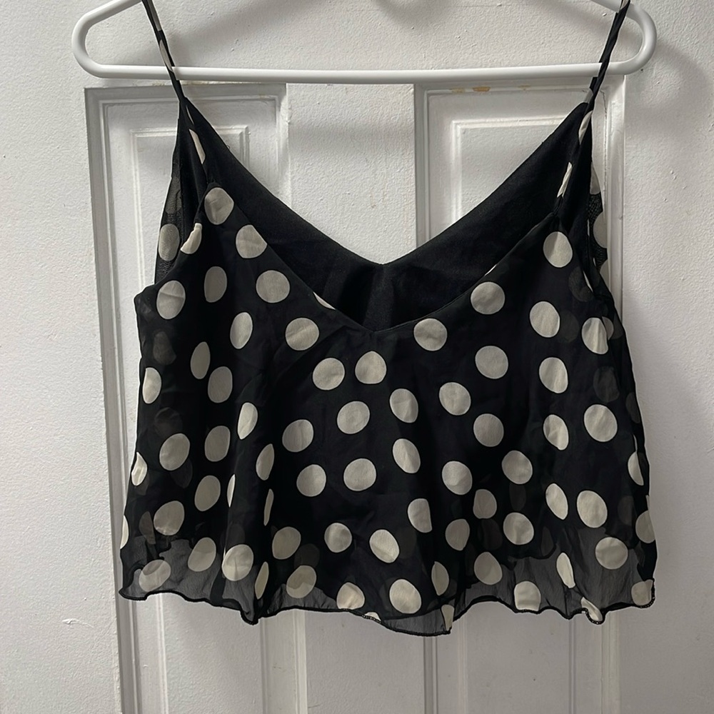 Ali & Kris polka dots top, size L